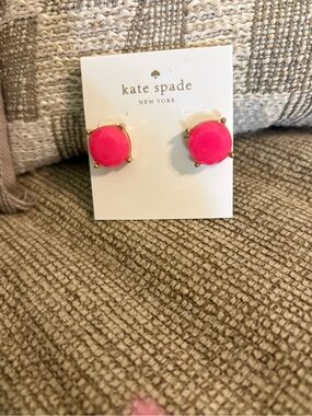 kate spade New York Hot Large Gumdrop Pink Stud Earrings